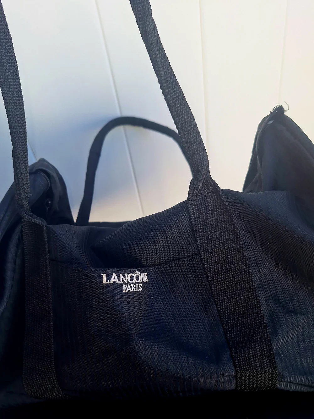 Lancome Paris Black Duffel Bag